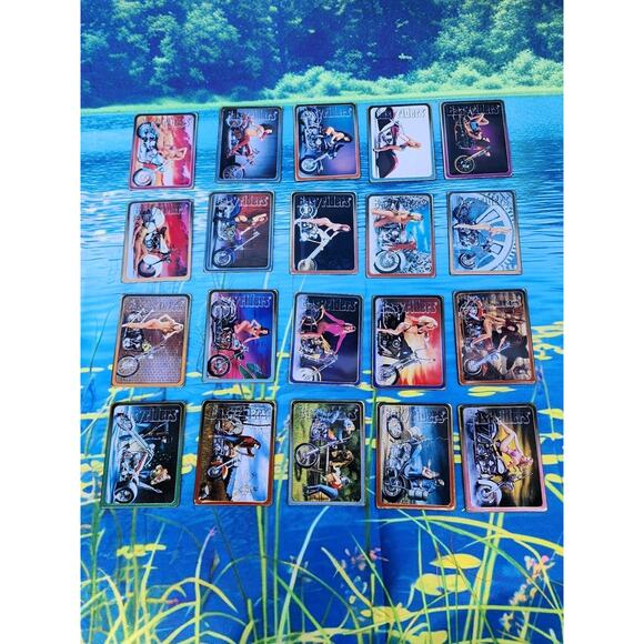 RARE Metallic Images EASYRIDERS Series 1 Motorcycles Complete 20 METAL CARD SET - Picture 3 of 4